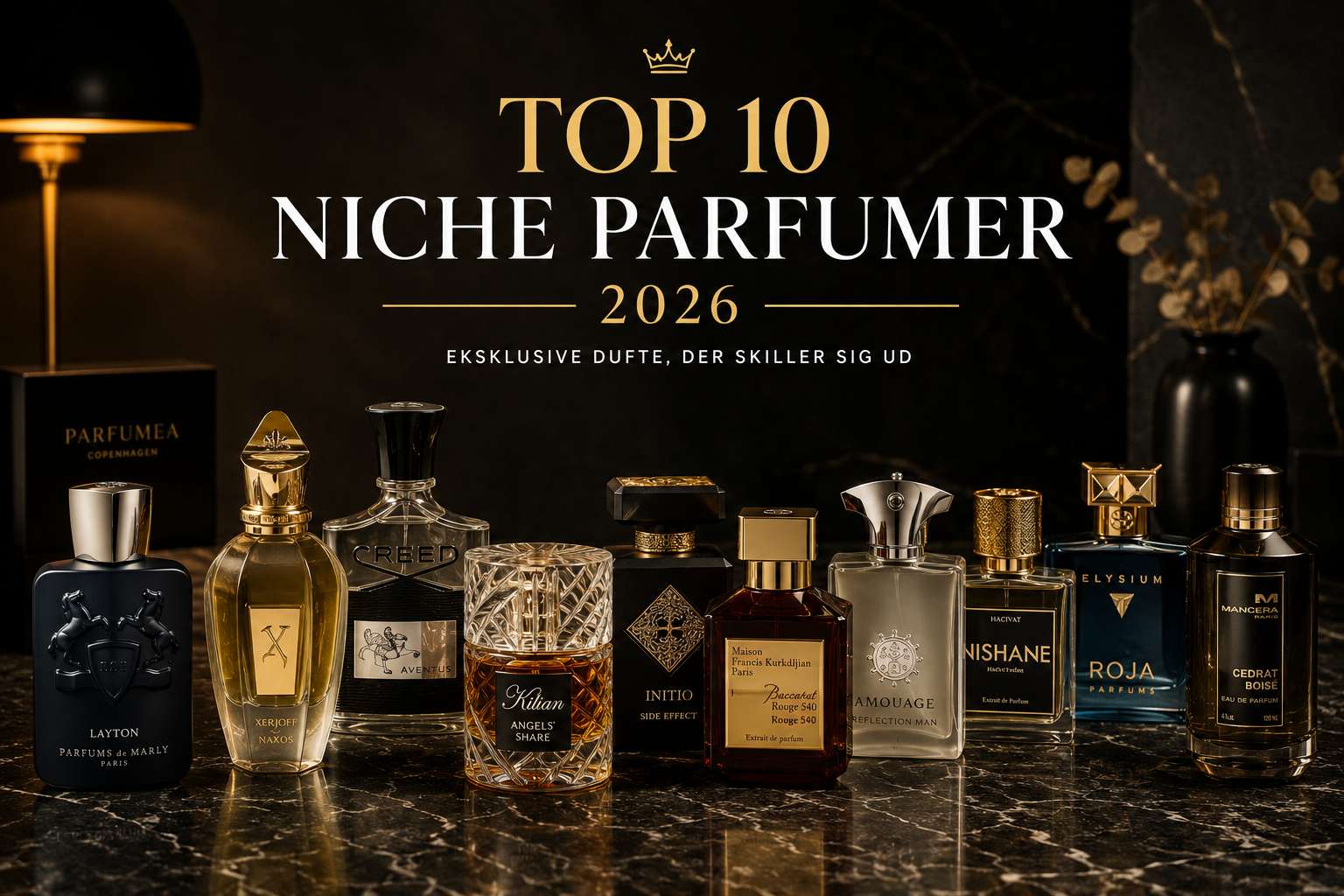 Top 10 nicheparfumer du skal kende i 2026